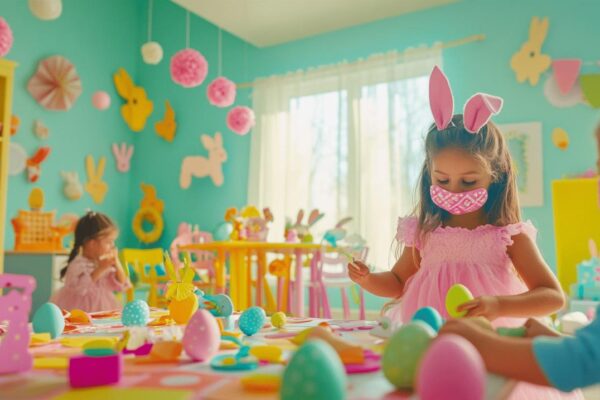 Decorez votre creche : Les meilleures activites de bricolage de Paques avec une guirlande festive